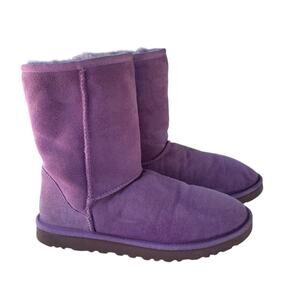 UGG Australia Women's Suede Classic Short II Boots Light Purple US Size 8